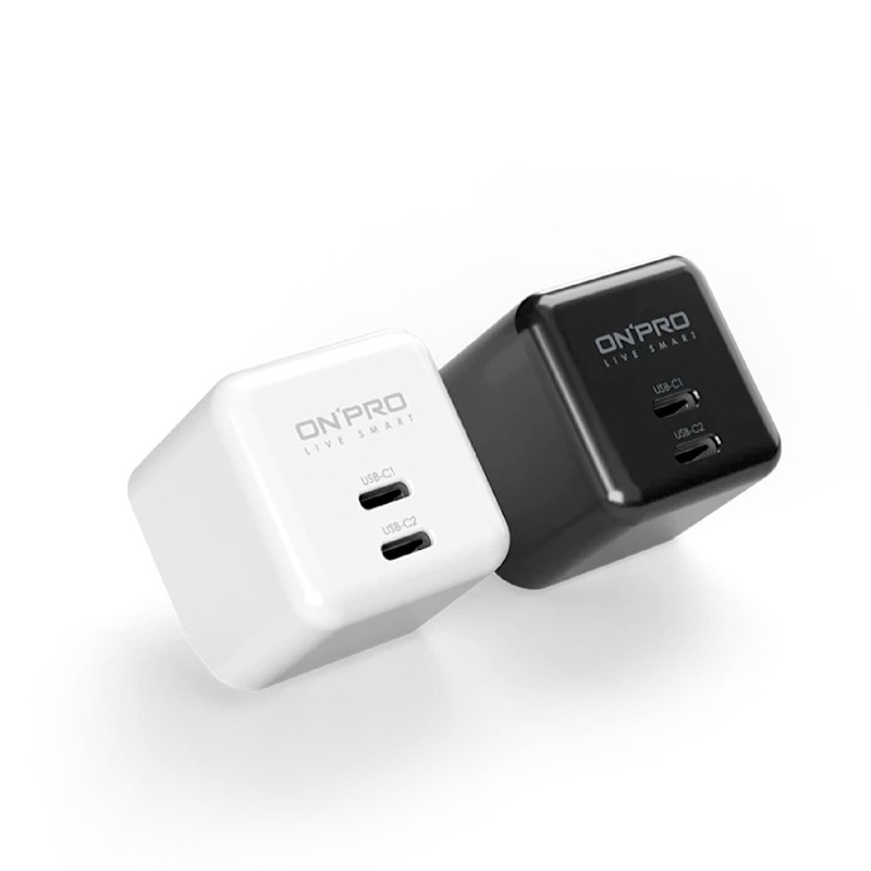 ONPRO UC-2P01 ULTRA GAN 65W 雙Type-C 氮化鎵超急速PD充電器 豆腐頭 充電頭 快充頭-細節圖2