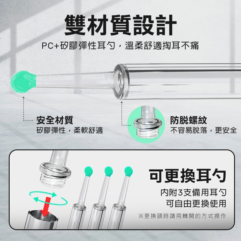 ENCHEN 映趣 NE3 可視掏耳棒 掏耳朵 潔耳棒 耳扒 耳勺 挖耳棒 棉花棒 採耳棒 耳朵內視鏡 挖耳勺 小米有品-細節圖7