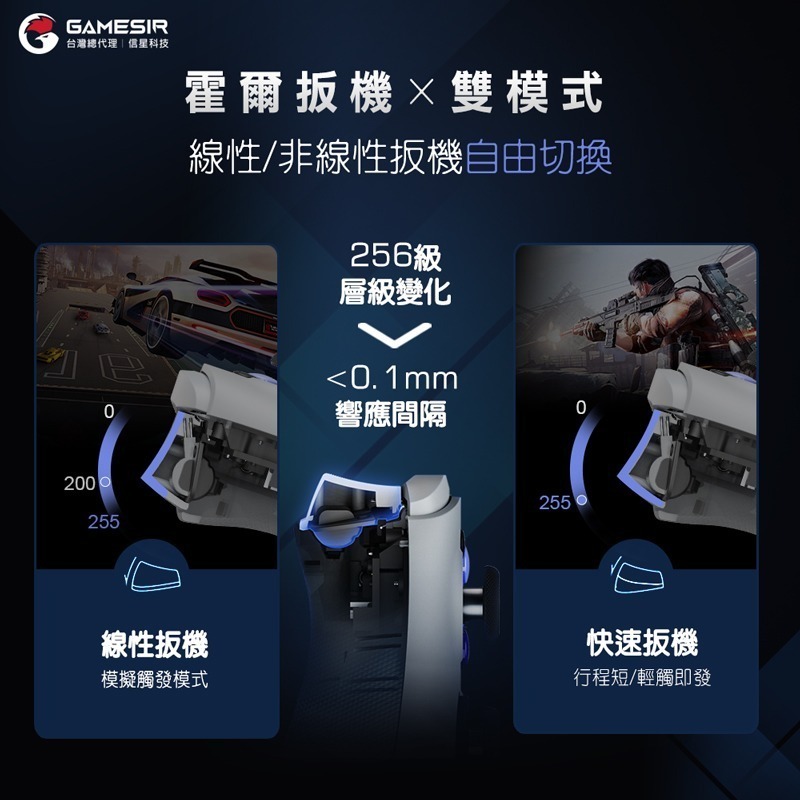 信星科技 蓋世小雞 G8 射手座 Type-C 拉伸手把 有線直連 邊充邊玩 霍爾搖桿+霍爾扳機 內置耳機孔 延伸手把-細節圖6