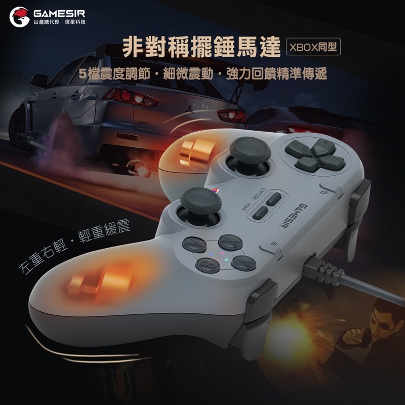 信星科技 蓋世小雞 GameSir 靈狐 T3 Lite 有線手把 鐵拳 快打旋風 對稱手把 Steam NS 復古手把-細節圖8