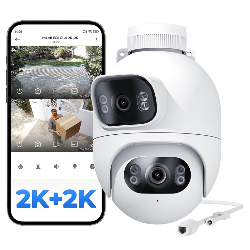 信星科技 創米 EC6 Dual 2K+2K 雙鏡頭戶外攝影機 IP65防塵防水 全彩夜視 自動警報 雙向語音通話 監控-細節圖2