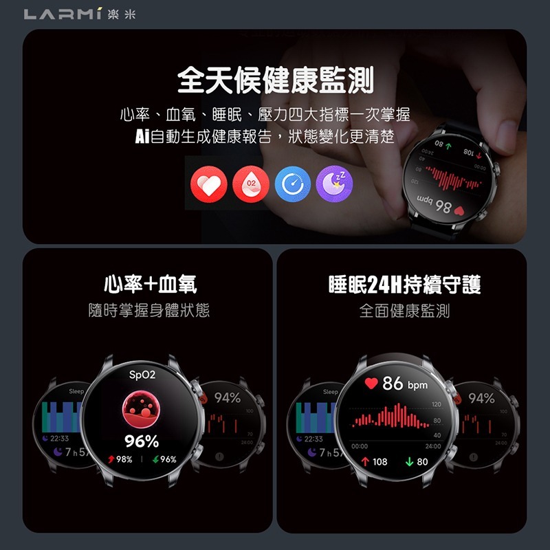 樂米 Ai6 智能手錶 智慧手錶 防水手錶 AI語音手錶 ChatGPT手錶 AI生成桌布 翻譯手錶 運動手錶 健康手錶-細節圖8