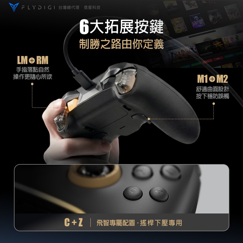 飛智 黑武士5S 有線手把 XBOX官方授權 遊戲手把 電競手把 遊戲控制器 決勝時刻 赤紅沙漠 最後一戰 信星科技-細節圖8