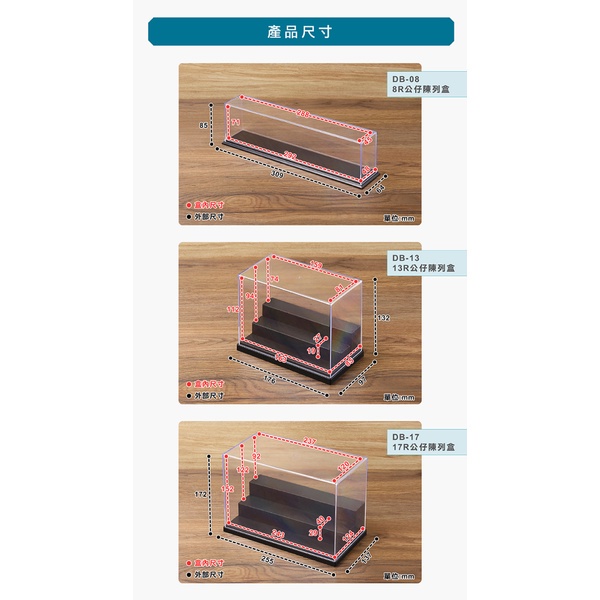 聯府 KEYWAY 公仔陳列盒 DB08/DB13/DB17 展示盒 公仔盒 台灣製造【週潔倫】-細節圖7