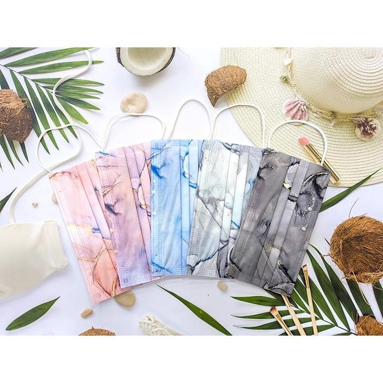 台灣奇勝 平面醫療口罩【30入】大理石口罩 滿版口罩 花色口罩 AMISS 醫用口罩 台灣製 雙鋼印 漸層口罩 成人口罩-細節圖3