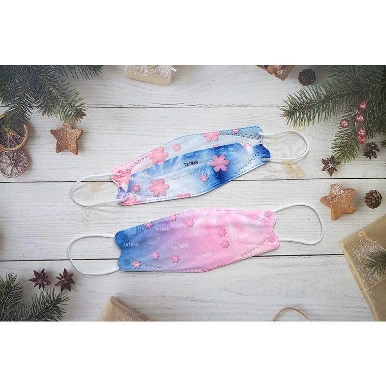 台灣奇勝 4D立體醫療口罩10入 聖誕口罩 花色口罩 台灣製造 立體口罩 魚嘴口罩 奶茶口罩 KF94口罩 魚型口罩-細節圖5