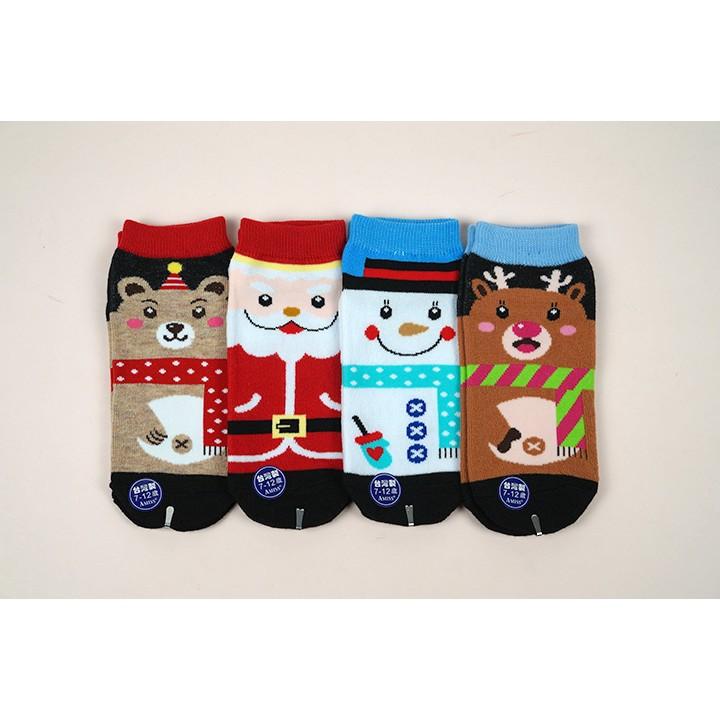 Amiss 可愛直版止滑童襪 聖誕襪【多雙組】聖誕系列 耶誕 交換禮物 童襪 雪人襪 麋鹿襪 1-12歲 C405-42-細節圖2