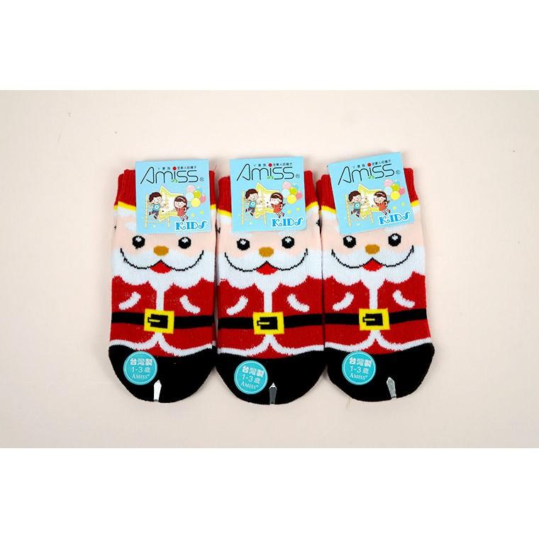 Amiss 可愛直版止滑童襪 聖誕襪【多雙組】聖誕系列 耶誕 交換禮物 童襪 雪人襪 麋鹿襪 1-12歲 C405-42-細節圖9