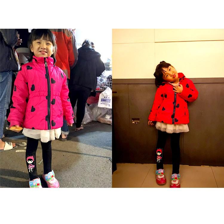 AMISS【拼布趣】兒童內織毛保暖褲襪-蘋果女孩(4)-細節圖6