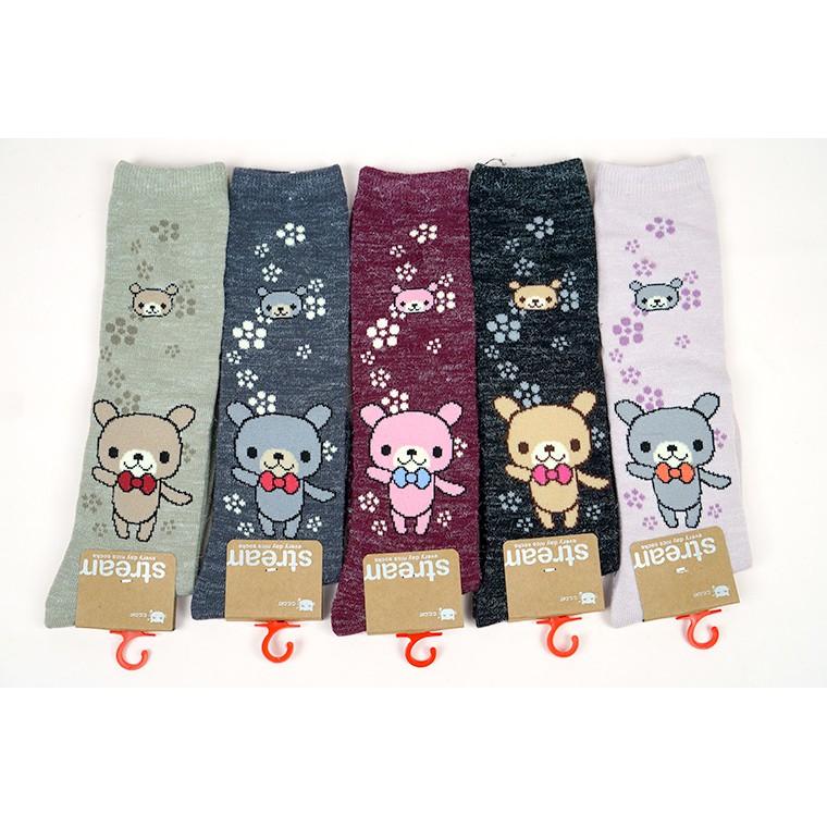 Amiss【安格拉系列】【2雙組】中統防滑保暖童襪-熊(D004-3)-細節圖4