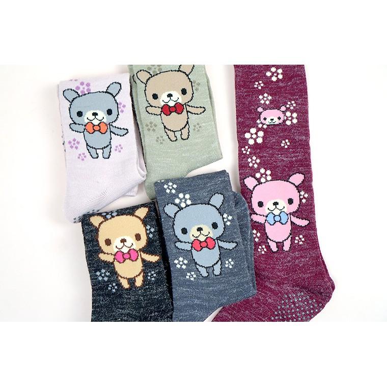 Amiss【安格拉系列】【2雙組】中統防滑保暖童襪-熊(D004-3)-細節圖6