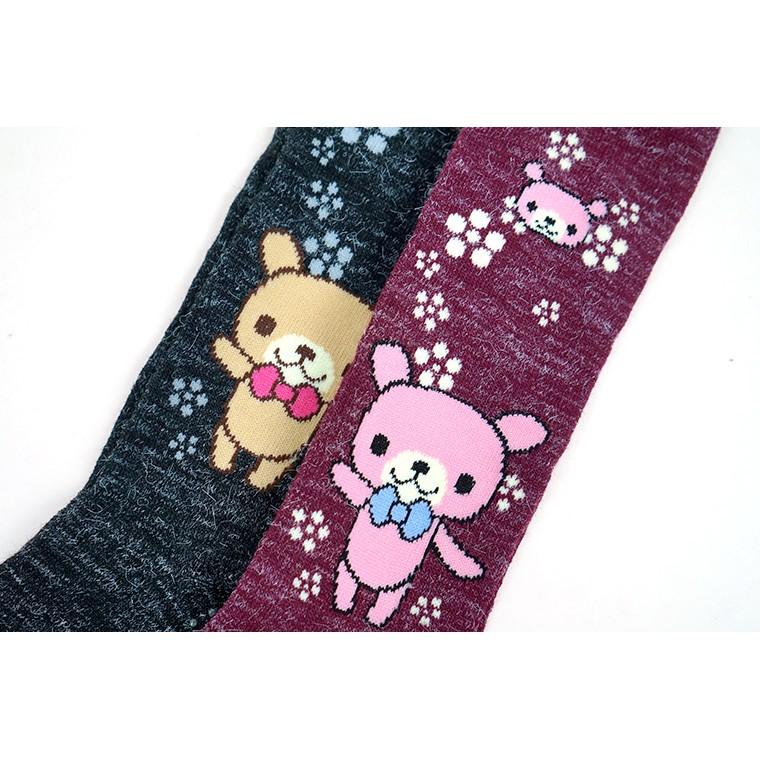 Amiss【安格拉系列】【2雙組】中統防滑保暖童襪-熊(D004-3)-細節圖7