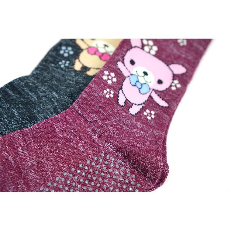 Amiss【安格拉系列】【2雙組】中統防滑保暖童襪-熊(D004-3)-細節圖8