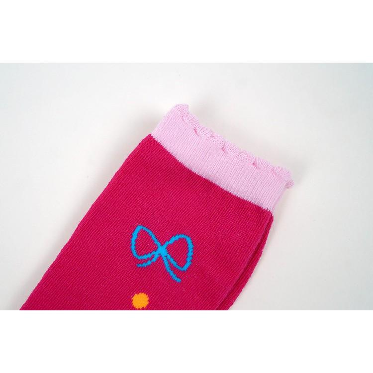 AMISS【純棉高彈性童襪】造型中統童襪【3雙入】-蝴蝶結(5-12歲) C408-21-細節圖3