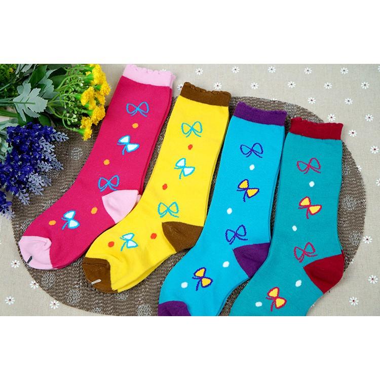 AMISS【純棉高彈性童襪】造型中統童襪【3雙入】-蝴蝶結(5-12歲) C408-21-細節圖5