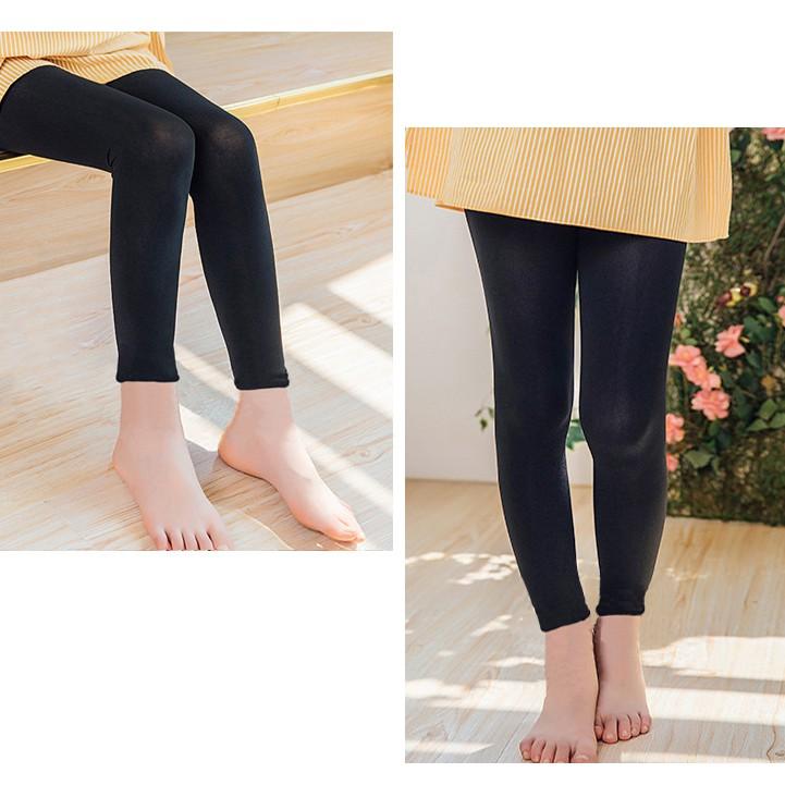 AMISS兒童彈性素面褲襪-微透黑(褲襪/九分) -A409-細節圖6