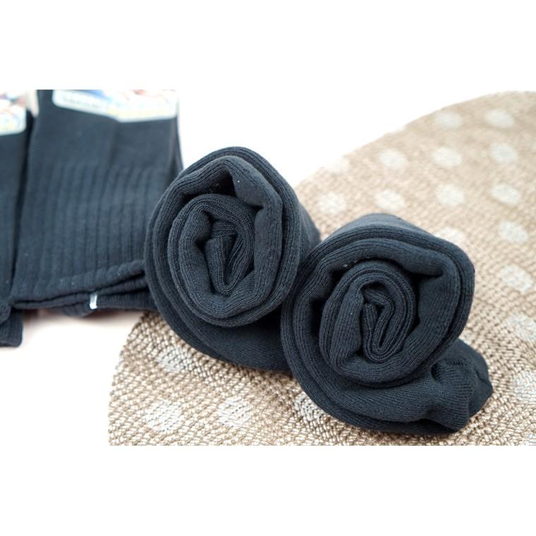 【厚底純棉】4/4毛巾運動氣墊襪(黑色)/籃球襪/棒球襪 B220L-細節圖5