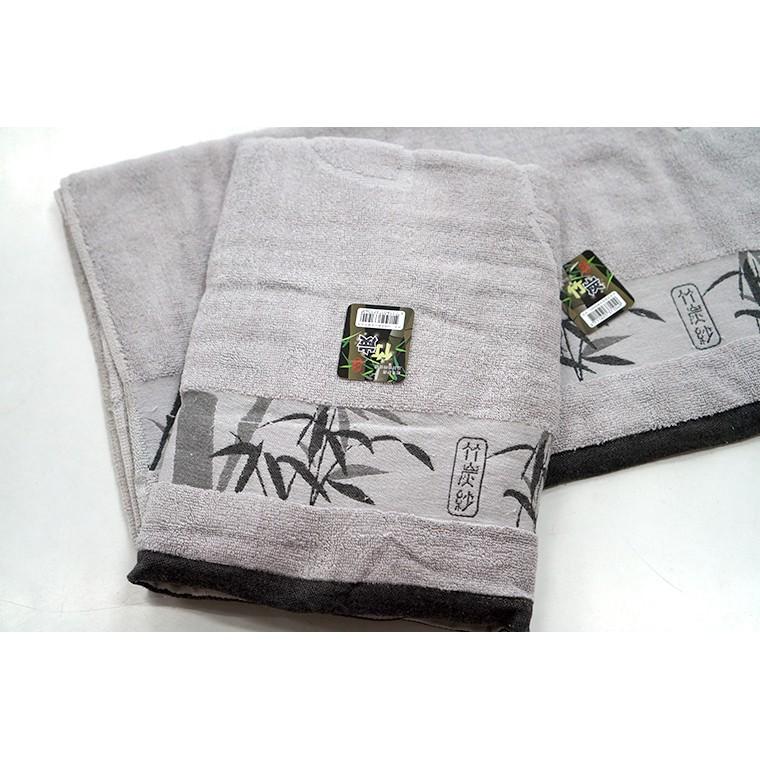 AMISS【竹炭加厚-飯店專用浴巾】超厚實純棉竹炭緹花浴巾(加厚款)-細節圖4