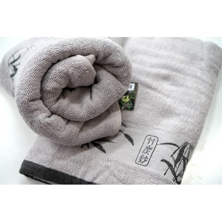 AMISS【竹炭加厚-飯店專用浴巾】超厚實純棉竹炭緹花浴巾(加厚款)-細節圖6