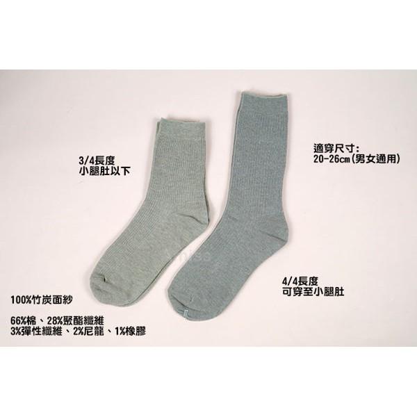 【Amiss】全竹炭面紗-3/4條紋休閒襪(A620-8)-細節圖5