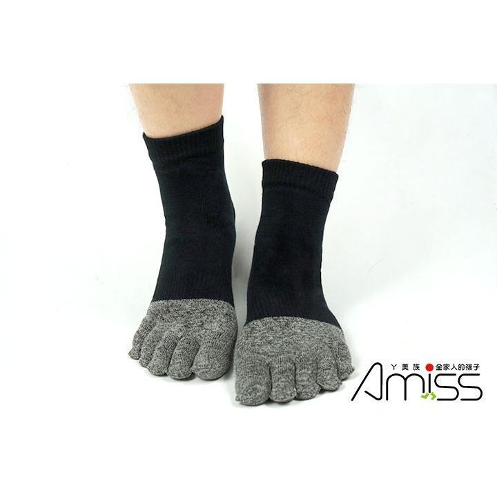 AMISS【除臭速乾機能襪】萊卡速乾耐磨-專業機能五趾短襪/除臭襪 五指襪 五趾襪  A602-4 【Amiss】-細節圖5