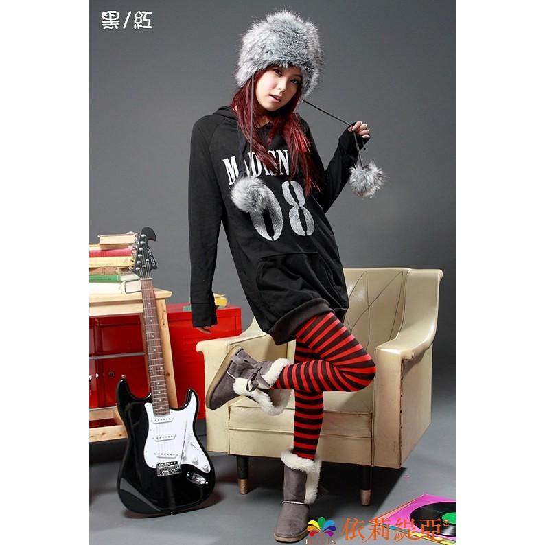 【Amiss】斑馬造型褲襪(14色) 斑馬褲襪 條紋褲襪 橫條褲襪 黑白絲襪 紅白褲襪 黑紅褲襪 A125-2-細節圖2