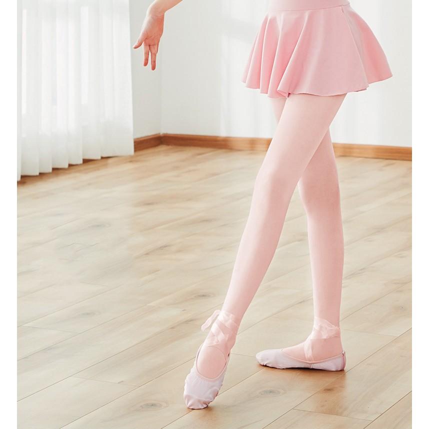 【Amiss】芭蕾舞襪【兒童~成人尺寸】無褲型+透氣褲叉全彈性韻律舞襪芭蕾舞襪 粉橘色 粉膚褲襪 台灣製 A100-1-細節圖6