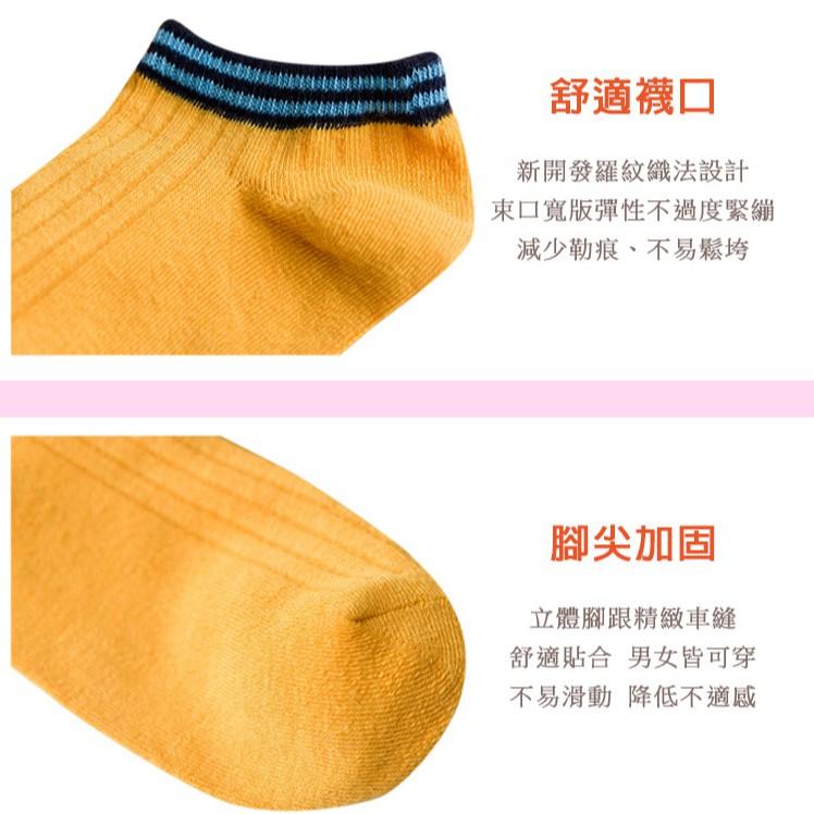 【Amiss】韓系流行撞色雙槓船襪-C803-細節圖3