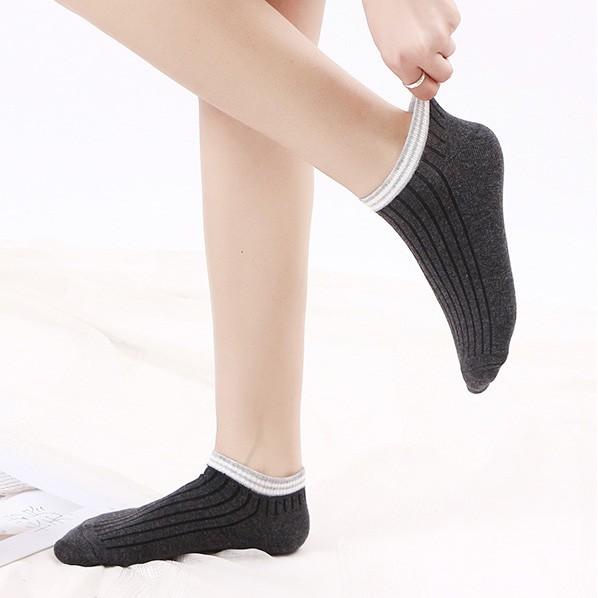 【Amiss】韓系流行撞色雙槓船襪-C803-細節圖7