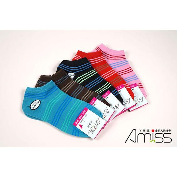 【Amiss】精緻細針提花船襪【3雙組】-28 (C022-28)-細節圖3