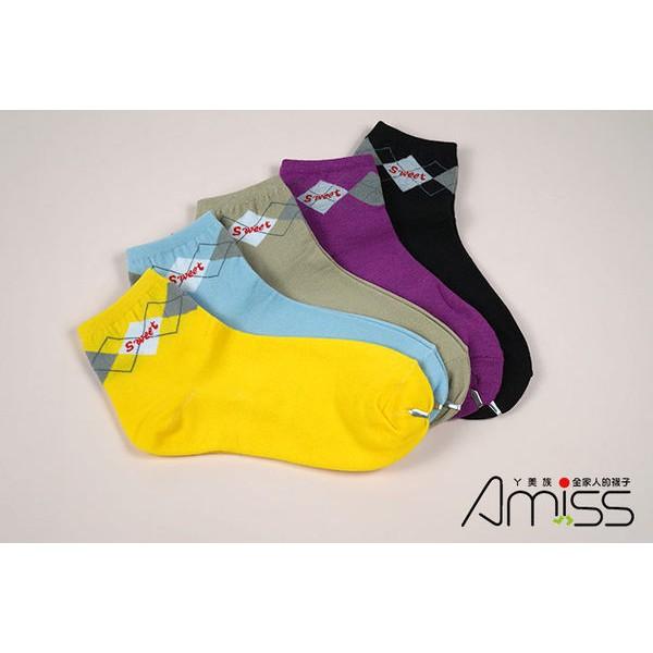 【Amiss】精緻細針提花少女襪【3雙入】-30(C021-30)-細節圖2