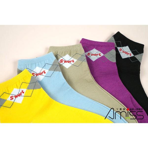 【Amiss】精緻細針提花少女襪【3雙入】-30(C021-30)-細節圖3