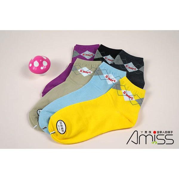 【Amiss】精緻細針提花少女襪【3雙入】-30(C021-30)-細節圖4