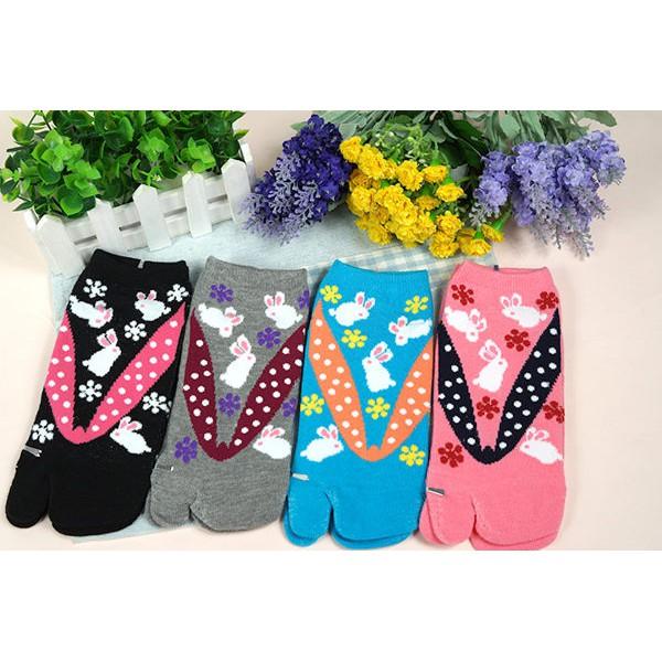 【Amiss】日系造型兩趾忍者襪【2雙組】-夾腳兔子(C161-1)-細節圖3