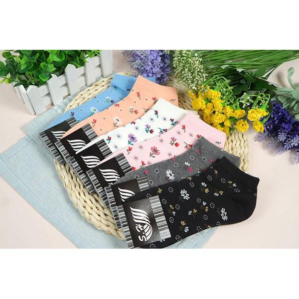 Amiss流行提花少女船襪【4雙組】-22 (C802-22)-細節圖2