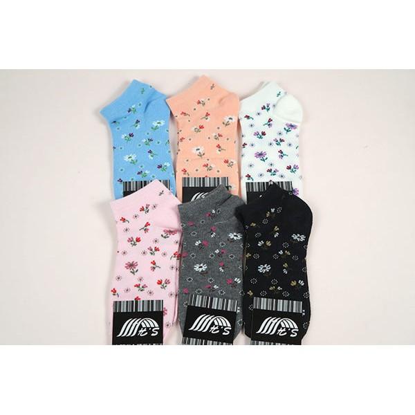 Amiss流行提花少女船襪【4雙組】-22 (C802-22)-細節圖3