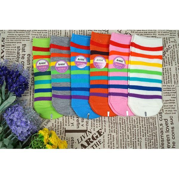 Amiss可愛直版流行-少女船襪【3雙組】13 (C702-13)-細節圖2