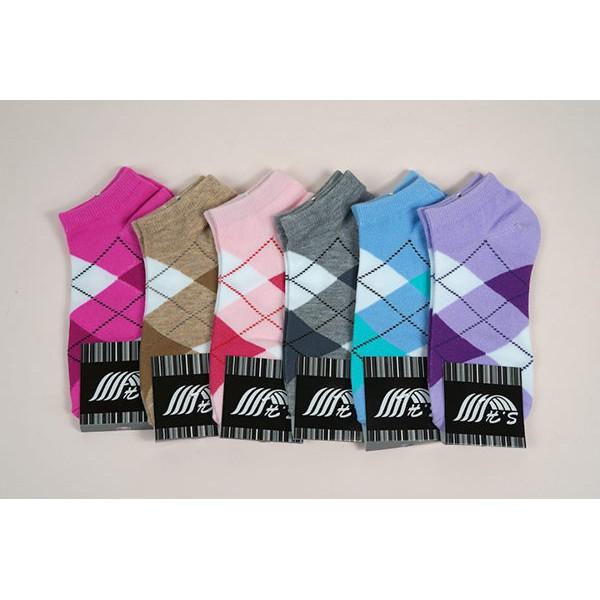 Amiss流行提花少女船襪【4雙組】-13 (C802-13)-細節圖2