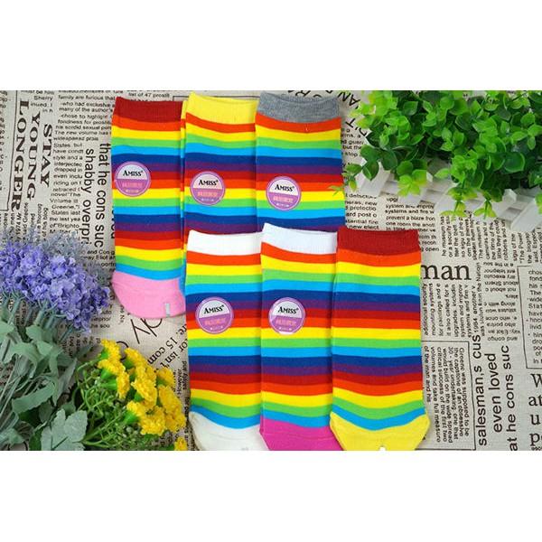 Amiss可愛直版流行-少女船襪【3雙組】14 (C702-14)-細節圖3