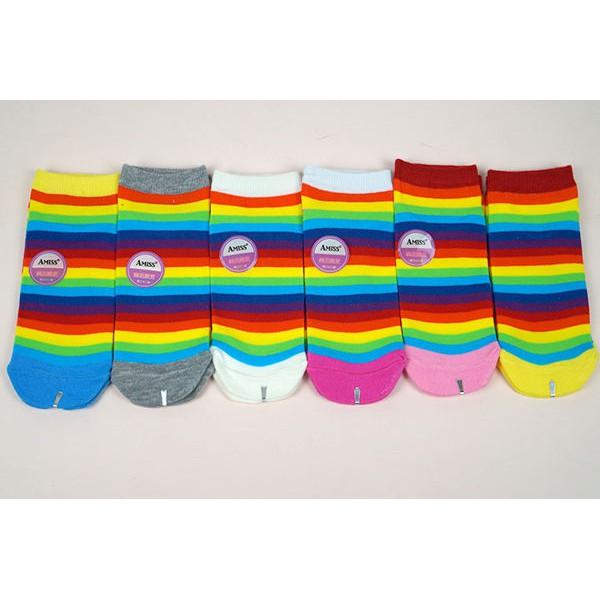 Amiss可愛直版流行-少女船襪【3雙組】14 (C702-14)-細節圖4