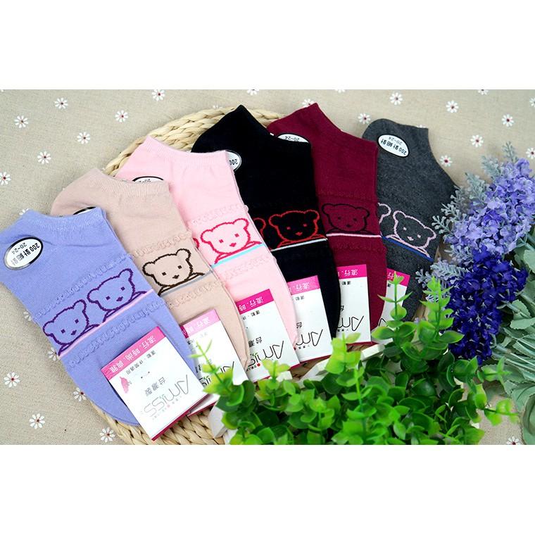 【Amiss】精緻細針提花船襪【3雙組】/小熊襪-37 (C022-37)-細節圖7