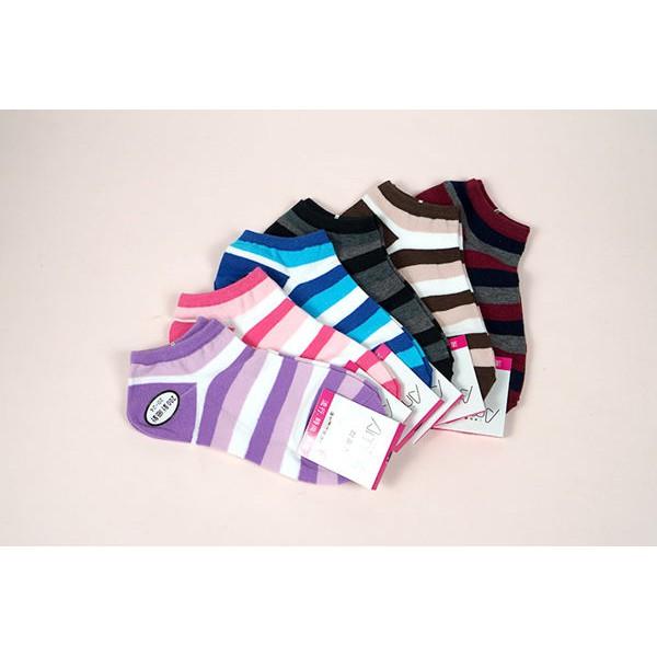 【Amiss】精緻細針提花船襪【3雙入】-32 (C022-32)-細節圖2