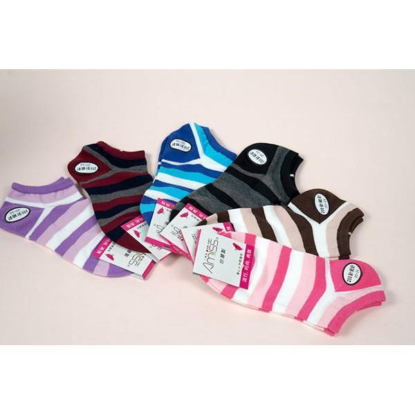 【Amiss】精緻細針提花船襪【3雙入】-32 (C022-32)-細節圖6