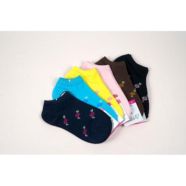 【Amiss】精緻細針提花船襪【3雙入】-35 (C022-35)-細節圖2