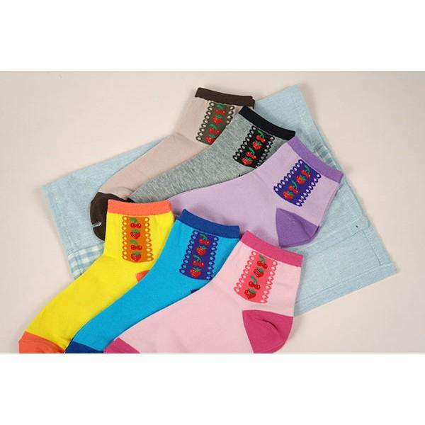 【Amiss】精緻細針提花少女襪【3雙入】-38 (C021-38)-細節圖4