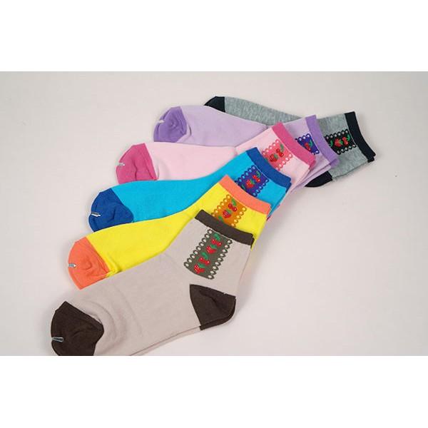 【Amiss】精緻細針提花少女襪【3雙入】-38 (C021-38)-細節圖7