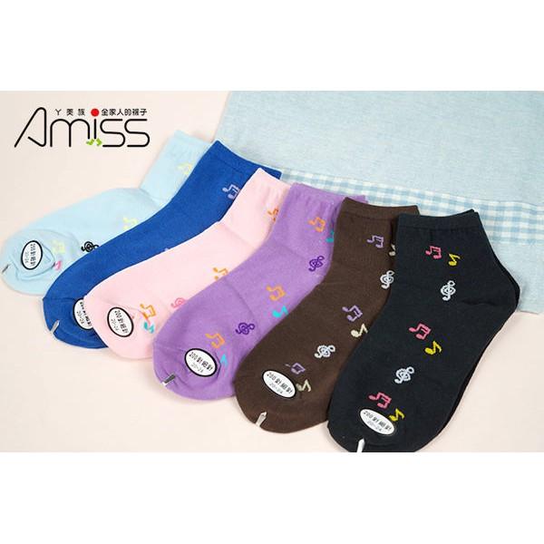 【Amiss】精緻細針提花少女襪【3雙組】-36 (C021-36)-細節圖3