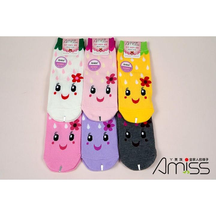 【Amiss】可愛直版少女船襪【3雙入】-水精靈(C702-18)-細節圖4