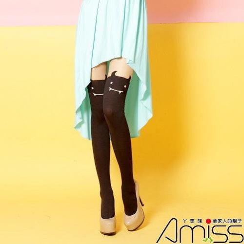 【Amiss】日系精緻造型褲襪 假大腿褲襪-小惡魔(Z408-79)