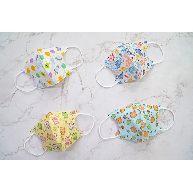 奇勝 台灣製3D兒童造型立體口罩30片 水駐極口罩 醫療口罩 兒童立體口罩/幼童口罩 C型口罩 3D口罩 好呼吸口罩-細節圖3